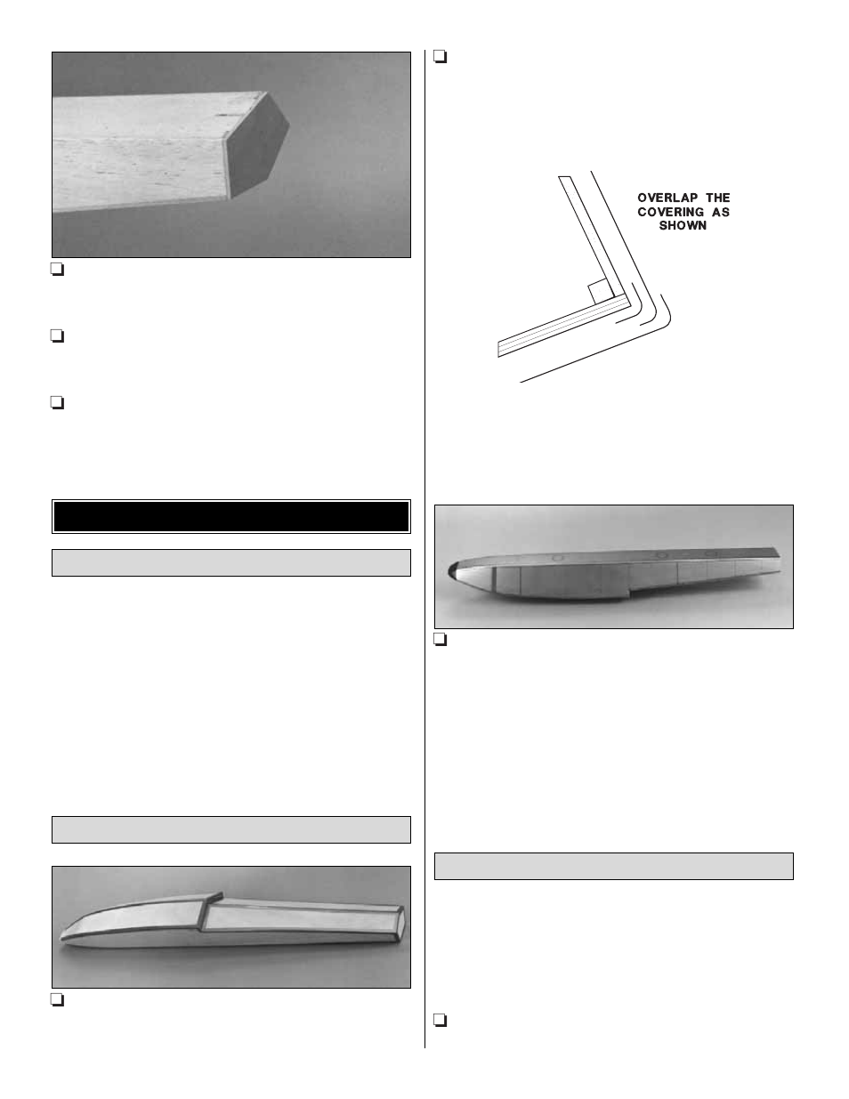 Glass cloth and resin monokote, Covering covering method covering | Great Planes Float Kit 60 - GPMQ1874 User Manual | Page 11 / 21