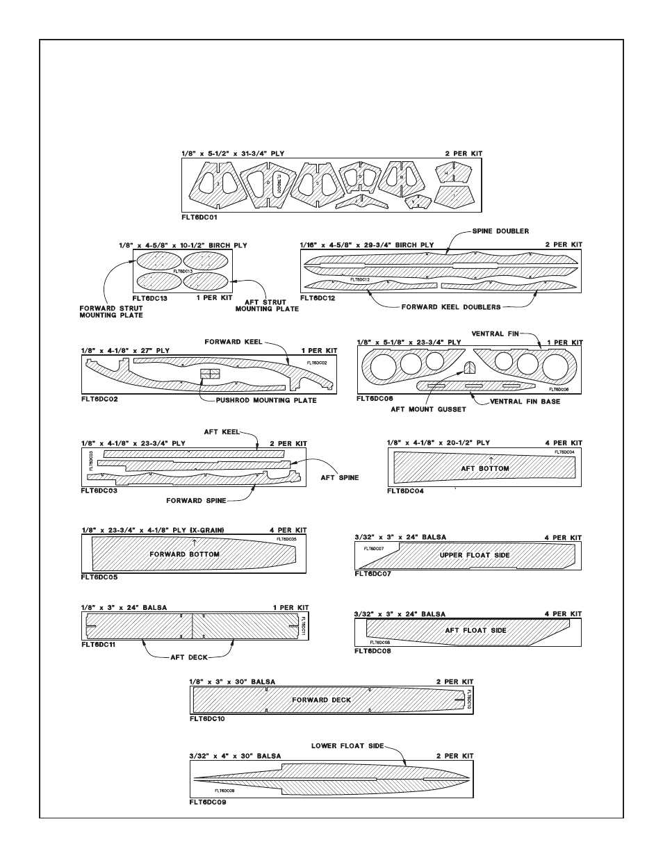 60 – size | Great Planes Float Kit 60 - GPMQ1874 User Manual | Page 4 / 21