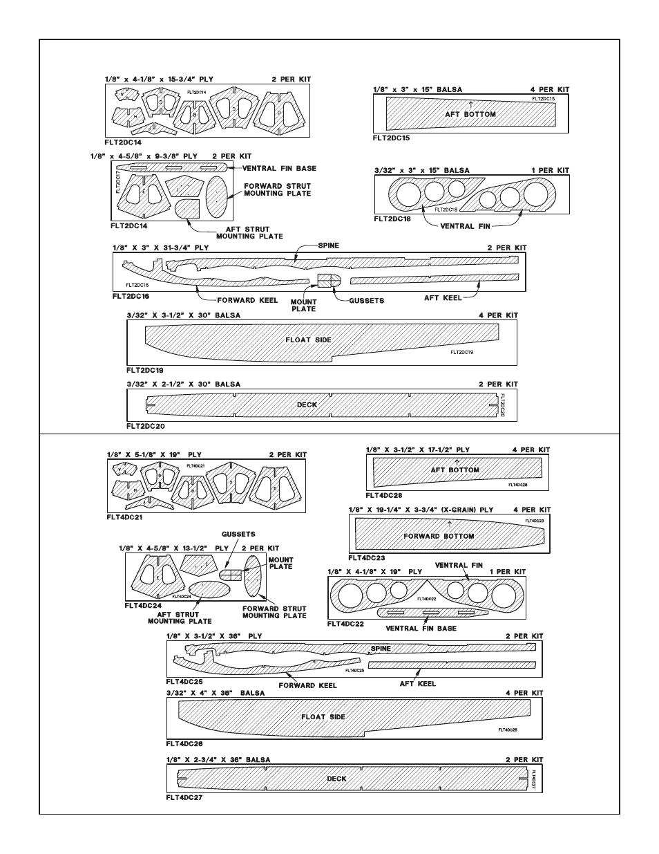 20 – size 40 – size | Great Planes Float Kit 60 - GPMQ1874 User Manual | Page 5 / 21