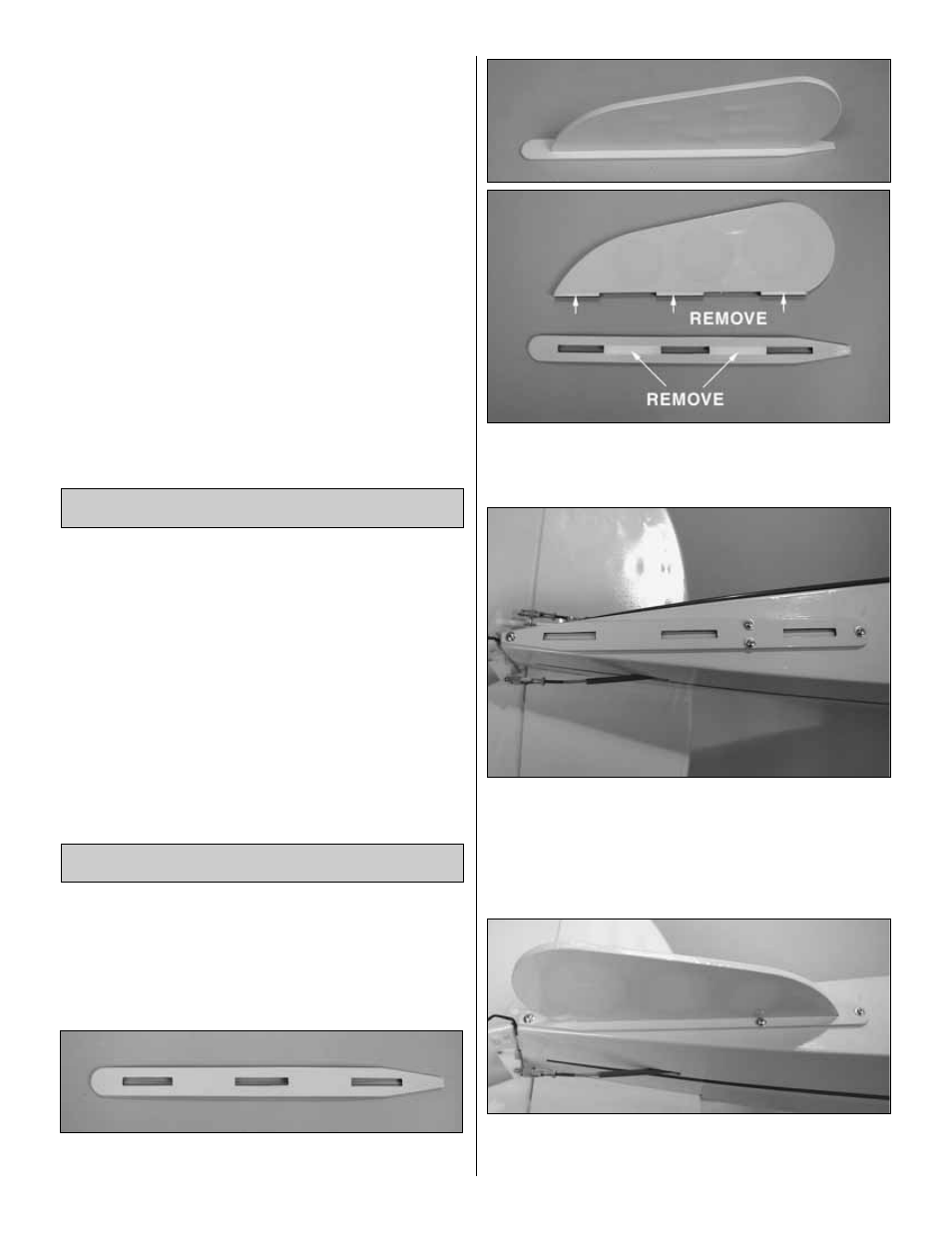 Install the ventral fin set the water rudder throw | Great Planes Float Set 40 Preassembled - GPMQ1882 User Manual | Page 14 / 16