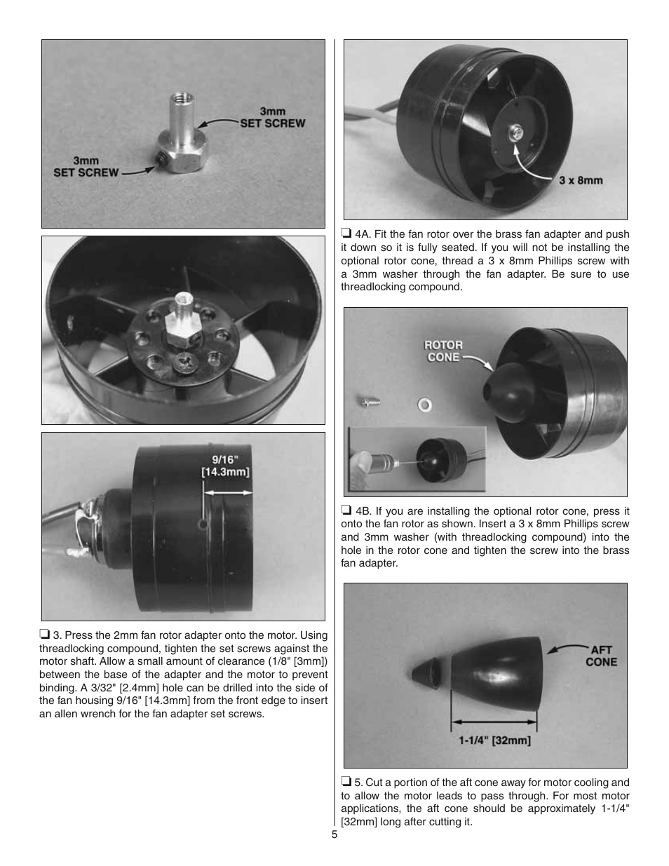 Great Planes HyperFlow Ducted Fan System - GPMG3910/3911 User Manual | Page 5 / 8