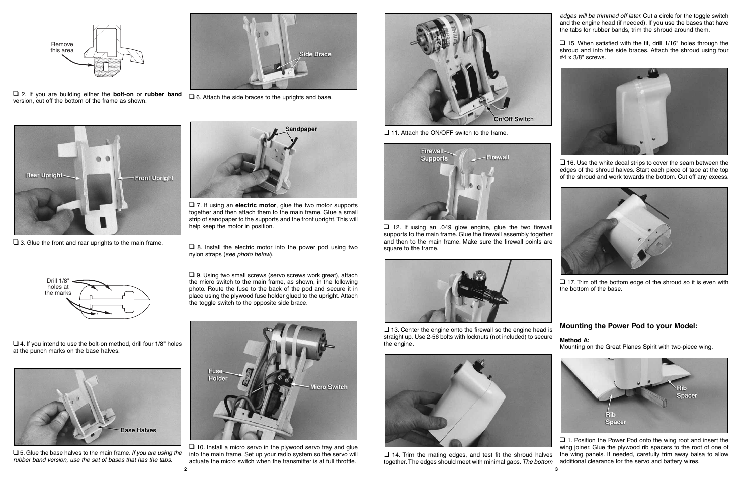 Great Planes Power Pod - GPMG0805 User Manual | Page 3 / 4