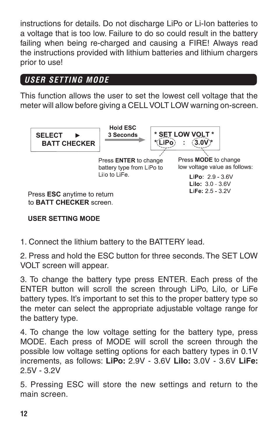 Great Planes PowerMatch - GPMM3220 User Manual | Page 12 / 16