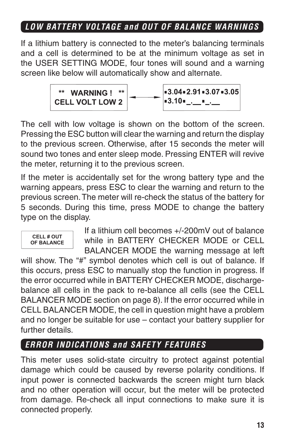 Great Planes PowerMatch - GPMM3220 User Manual | Page 13 / 16