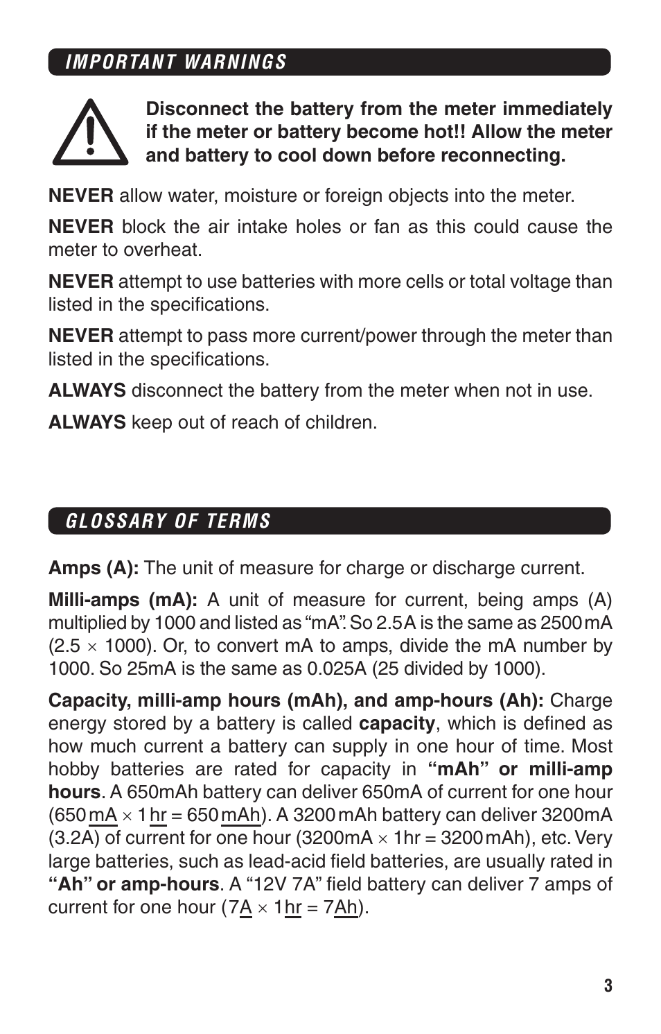 Great Planes PowerMatch - GPMM3220 User Manual | Page 3 / 16