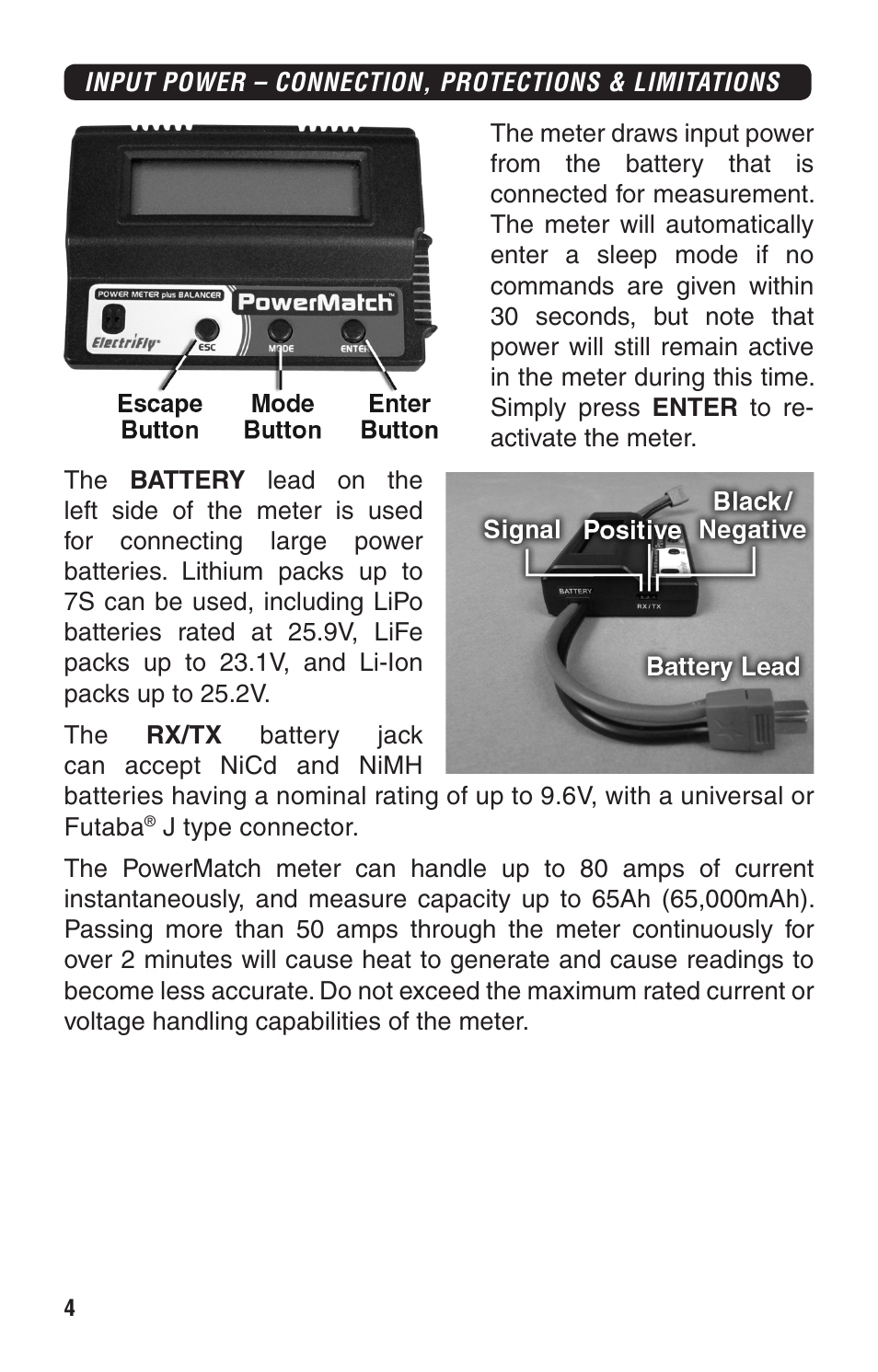 Great Planes PowerMatch - GPMM3220 User Manual | Page 4 / 16