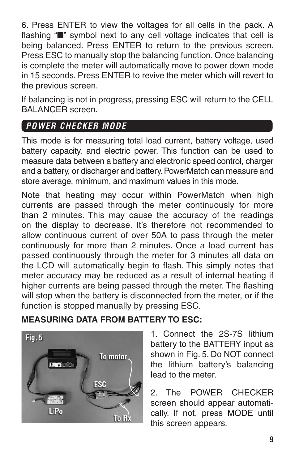 Great Planes PowerMatch - GPMM3220 User Manual | Page 9 / 16