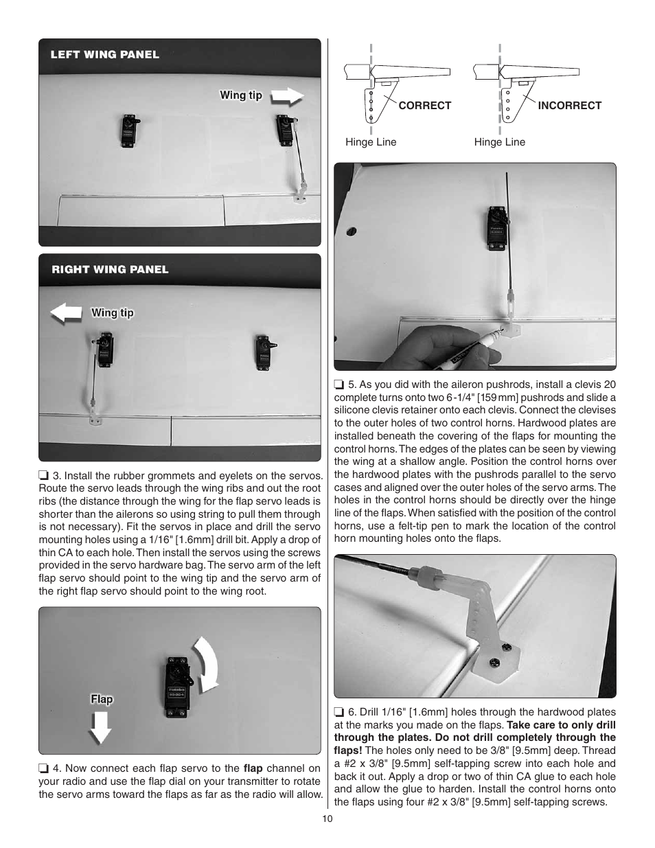 Great Planes Avistar Elite .46 ARF - GPMA1005 User Manual | Page 10 / 36