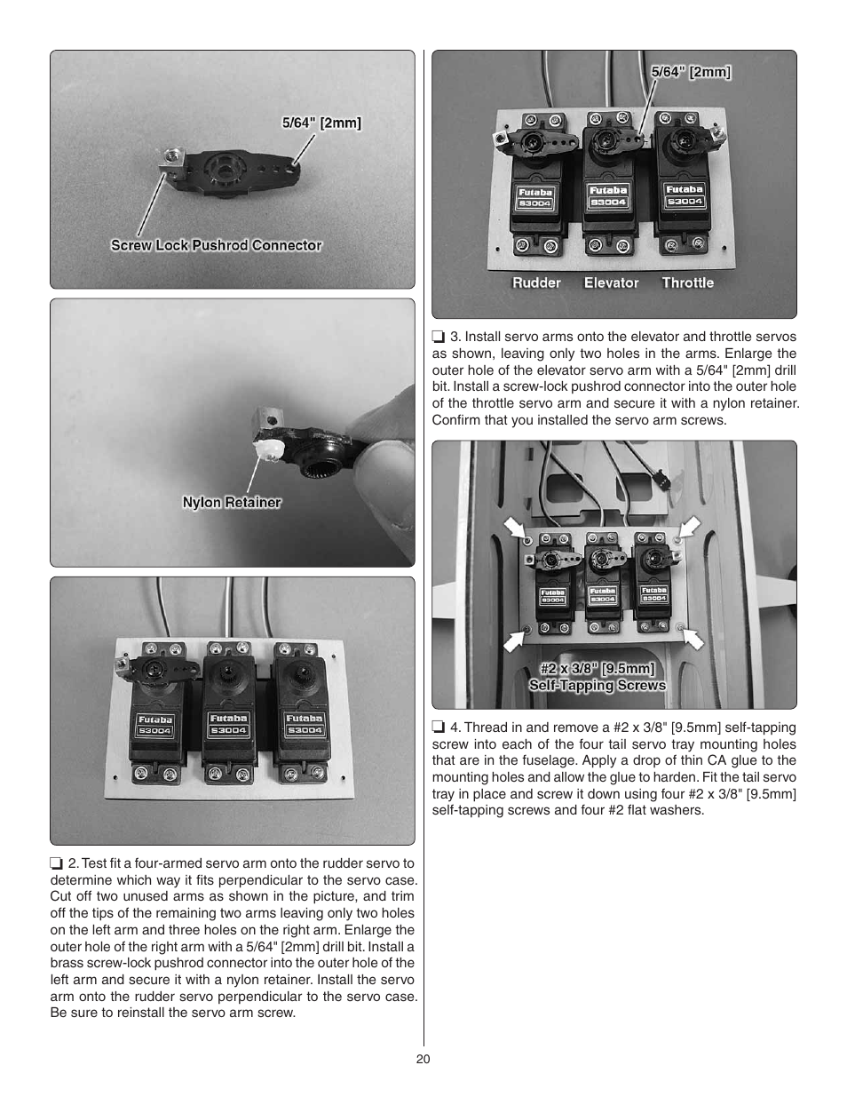 Great Planes Avistar Elite .46 ARF - GPMA1005 User Manual | Page 20 / 36