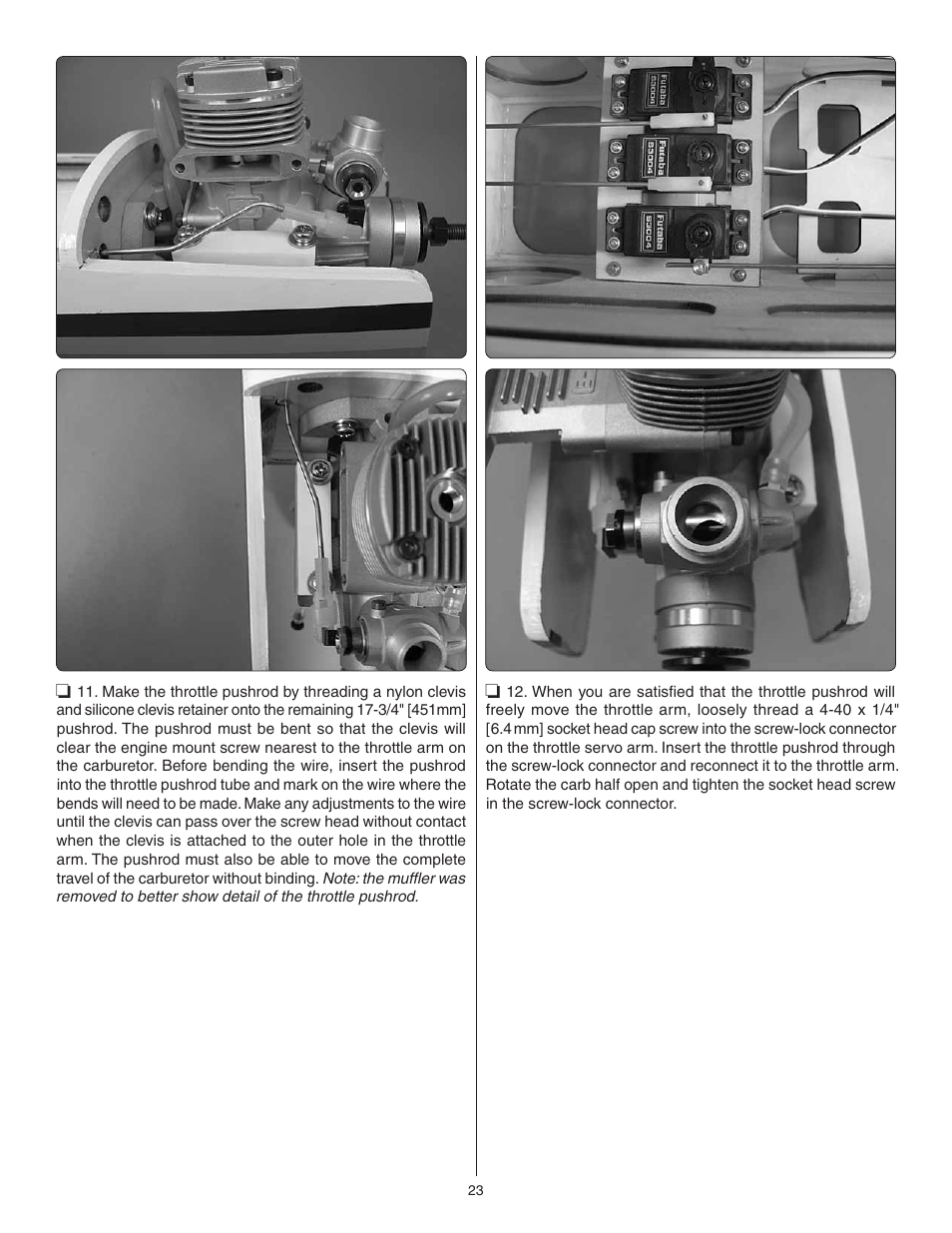 Great Planes Avistar Elite .46 ARF - GPMA1005 User Manual | Page 23 / 36