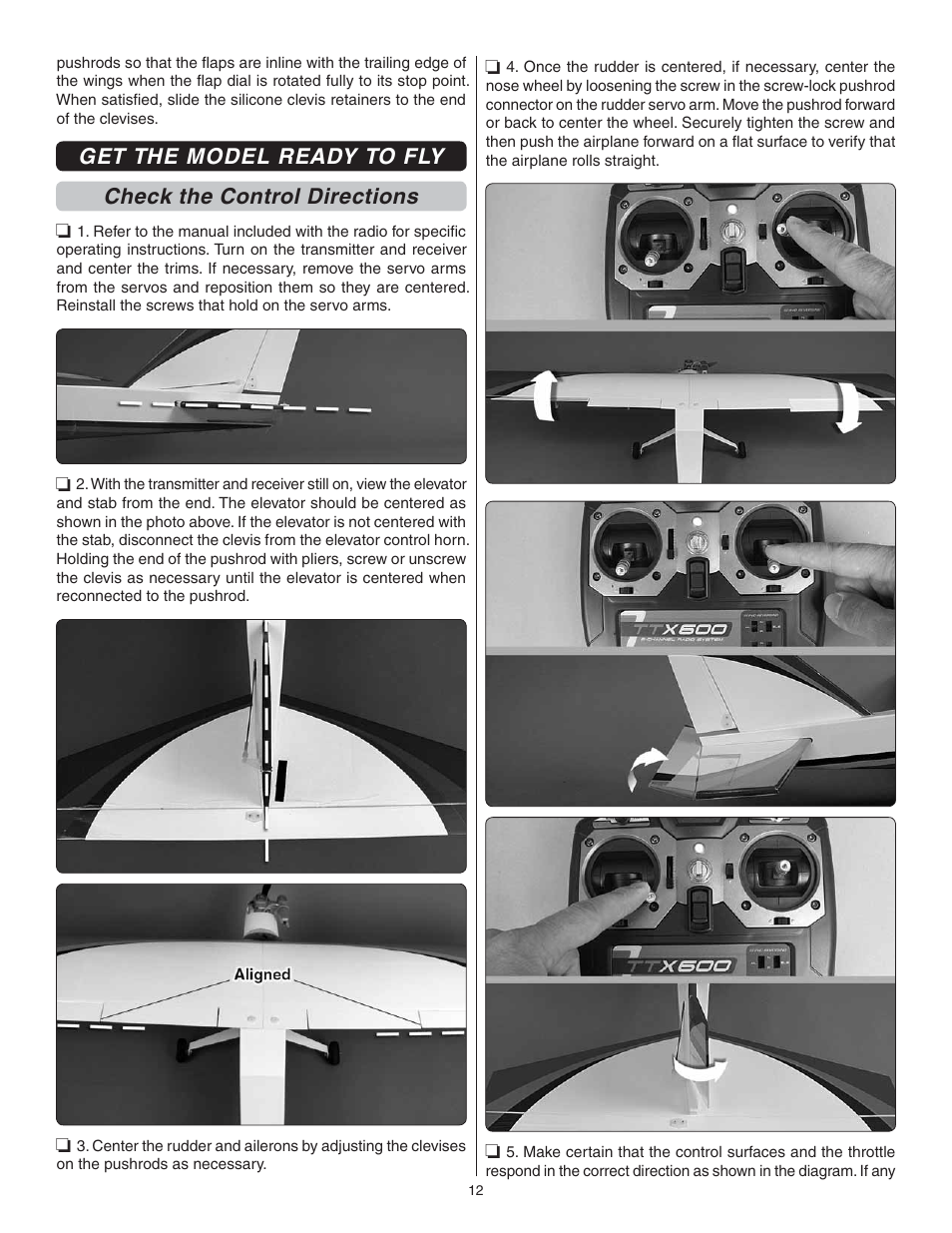 Great Planes Avistar Elite .46 RTF - GPMA1605 User Manual | Page 12 / 20
