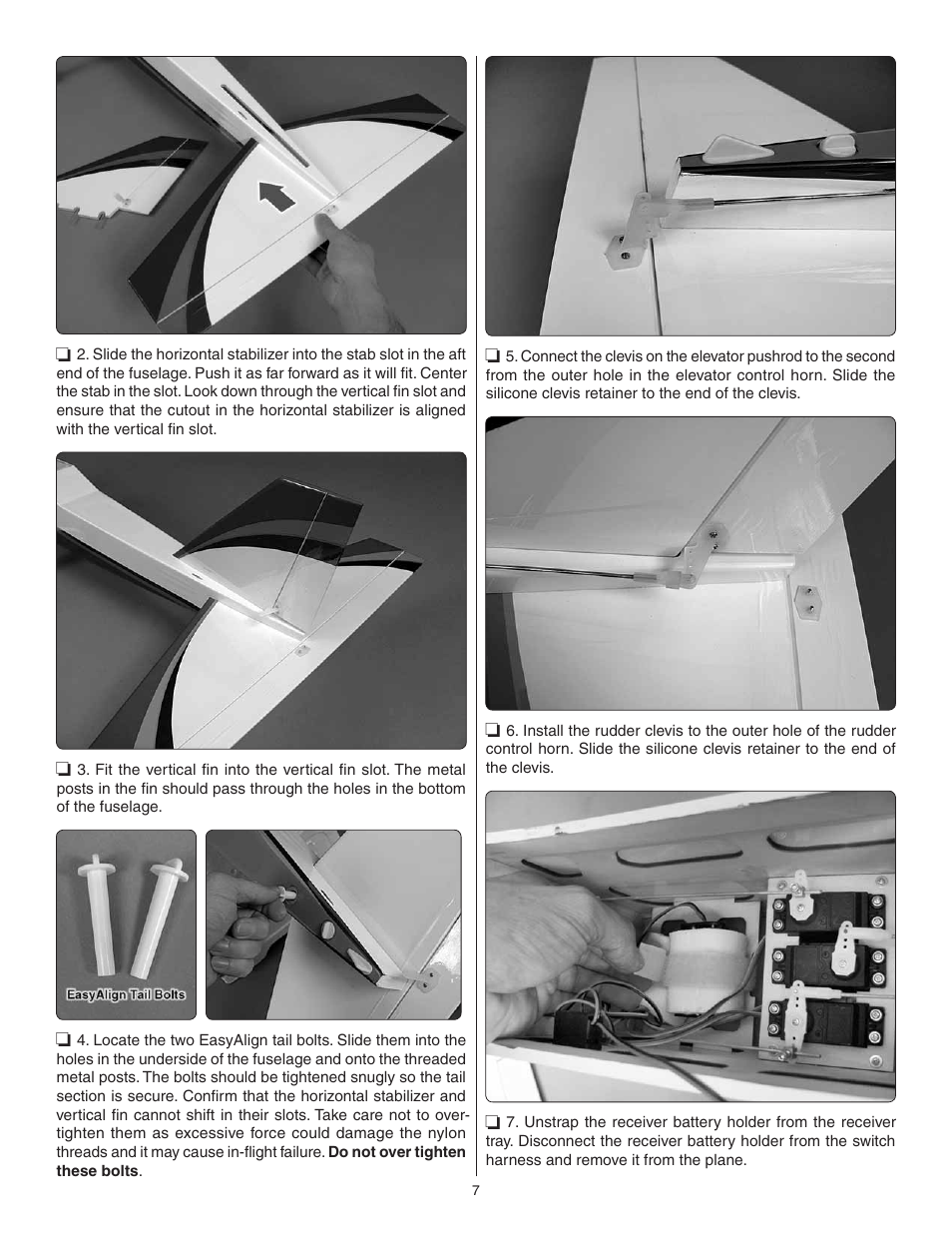 Great Planes Avistar Elite .46 RTF - GPMA1605 User Manual | Page 7 / 20