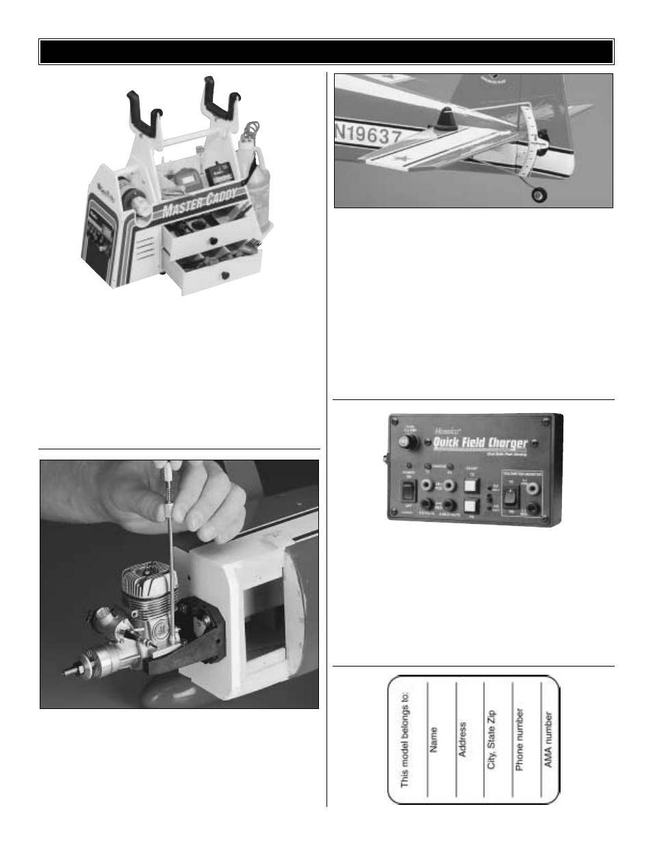 Other items available from great planes | Great Planes Big Stik 60 ARF MonoKote - GPMA1221 User Manual | Page 23 / 24