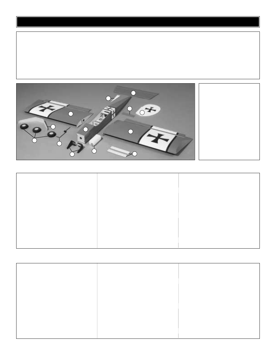 Kit contents | Great Planes Big Stik 60 ARF MonoKote - GPMA1221 User Manual | Page 5 / 24