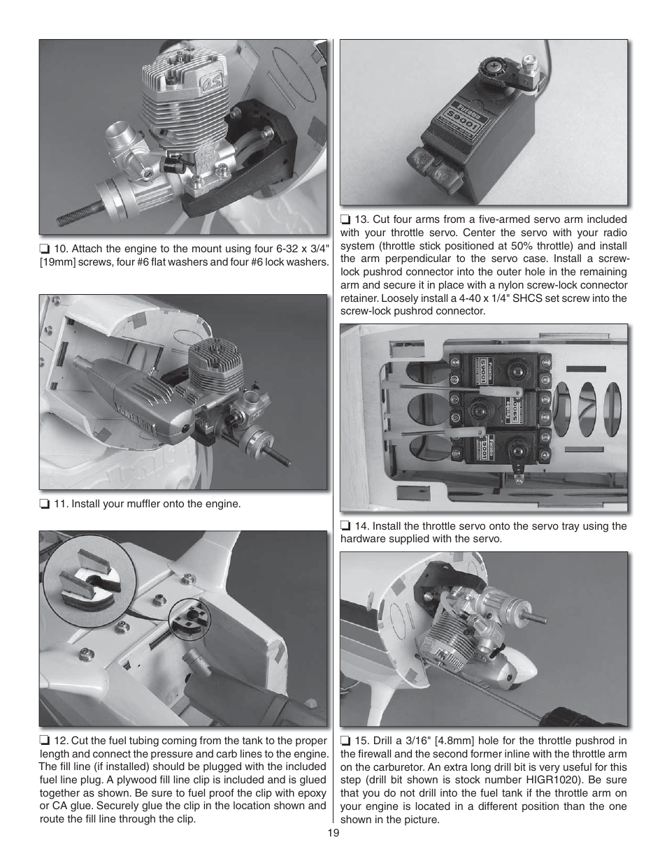 Great Planes Christen Eagle 46 ARF - GPMA1431 User Manual | Page 19 / 36