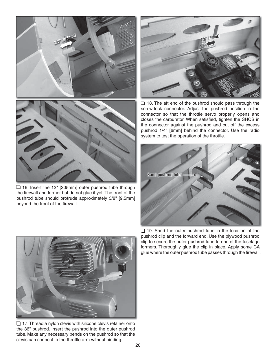 Great Planes Christen Eagle 46 ARF - GPMA1431 User Manual | Page 20 / 36