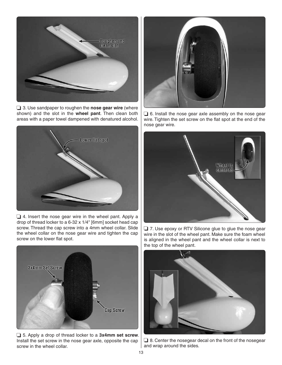Great Planes Cirrus SR22 .46-55 ARF - GPMA1363 User Manual | Page 13 / 32