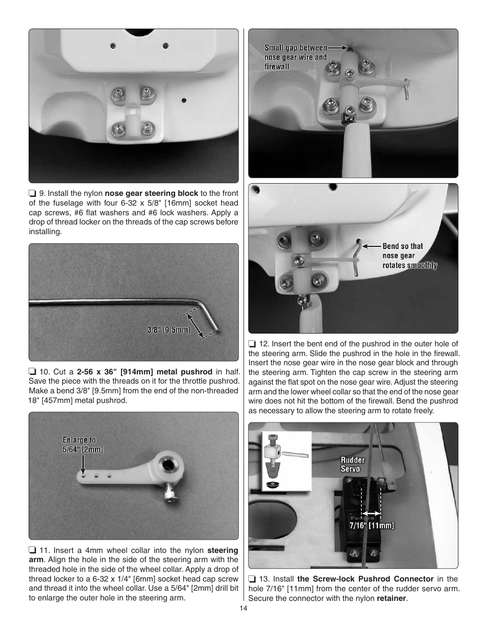 Great Planes Cirrus SR22 .46-55 ARF - GPMA1363 User Manual | Page 14 / 32