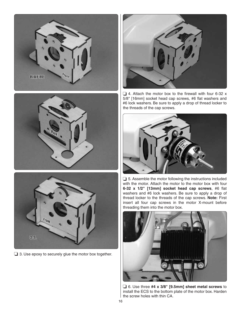 Great Planes Cirrus SR22 .46-55 ARF - GPMA1363 User Manual | Page 16 / 32