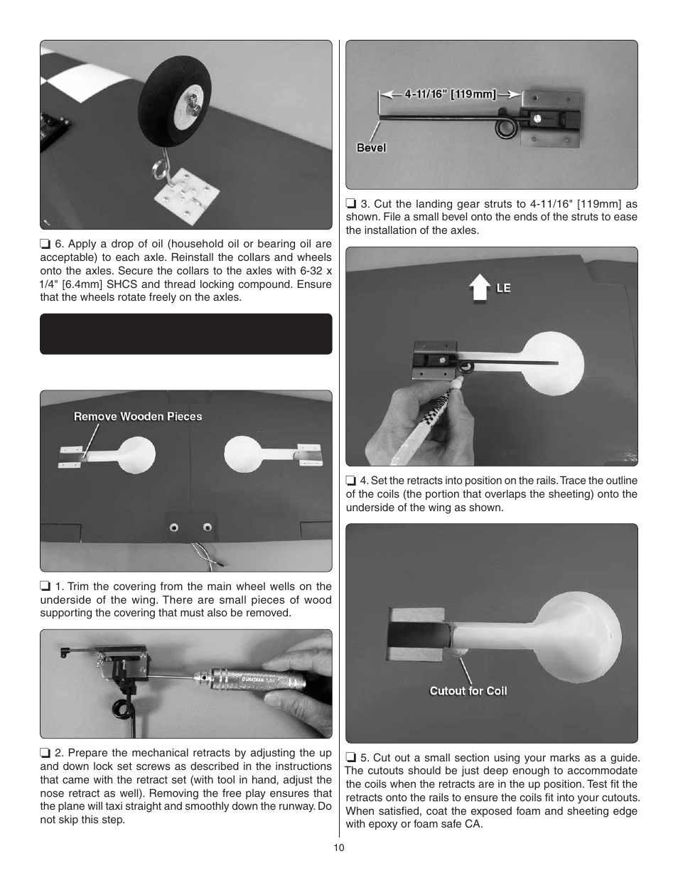 Great Planes Dirty Birdy .60 ARF - GPMA1975 User Manual | Page 10 / 44