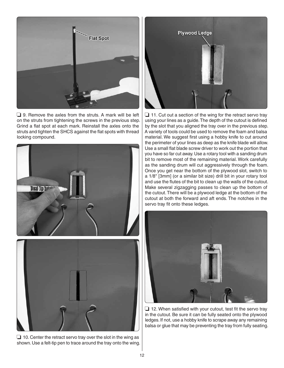Great Planes Dirty Birdy .60 ARF - GPMA1975 User Manual | Page 12 / 44