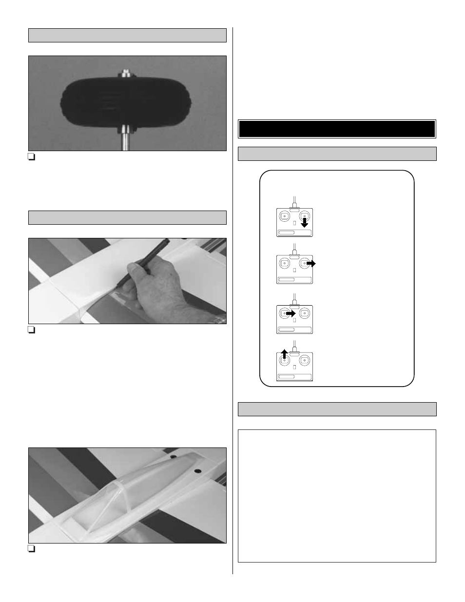 Set the control throws, Channel radio setup | Great Planes Easy Sport 40 ARF MonoKote - GPMA1036 User Manual | Page 19 / 24