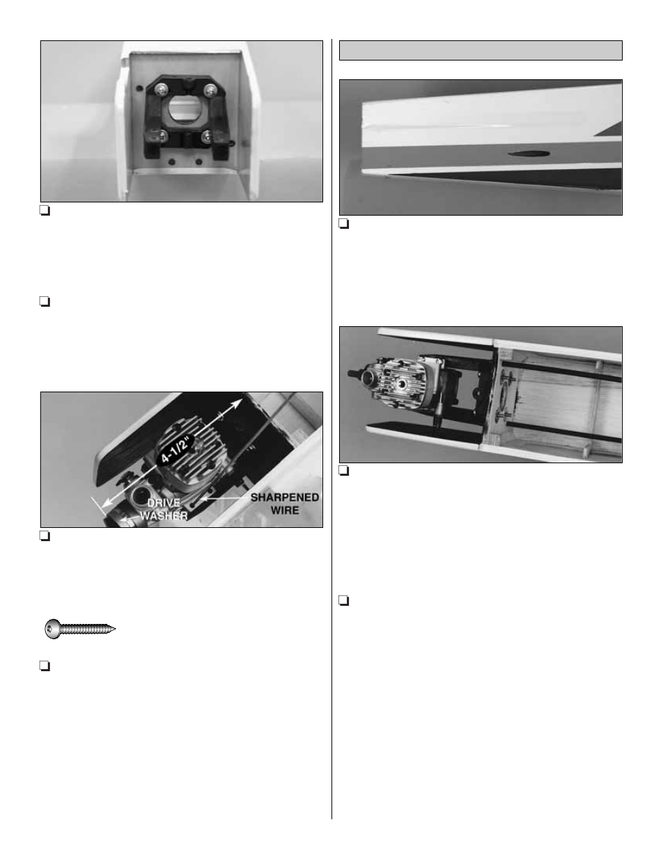 Install the pushrod tubes | Great Planes Easy Sport 40 ARF MonoKote - GPMA1036 User Manual | Page 8 / 24