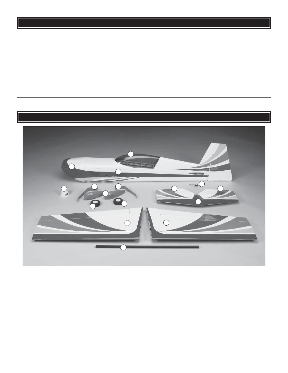 Kit inspection, Kit contents | Great Planes Edge 540T EP ARF - GPMA1572 User Manual | Page 6 / 24