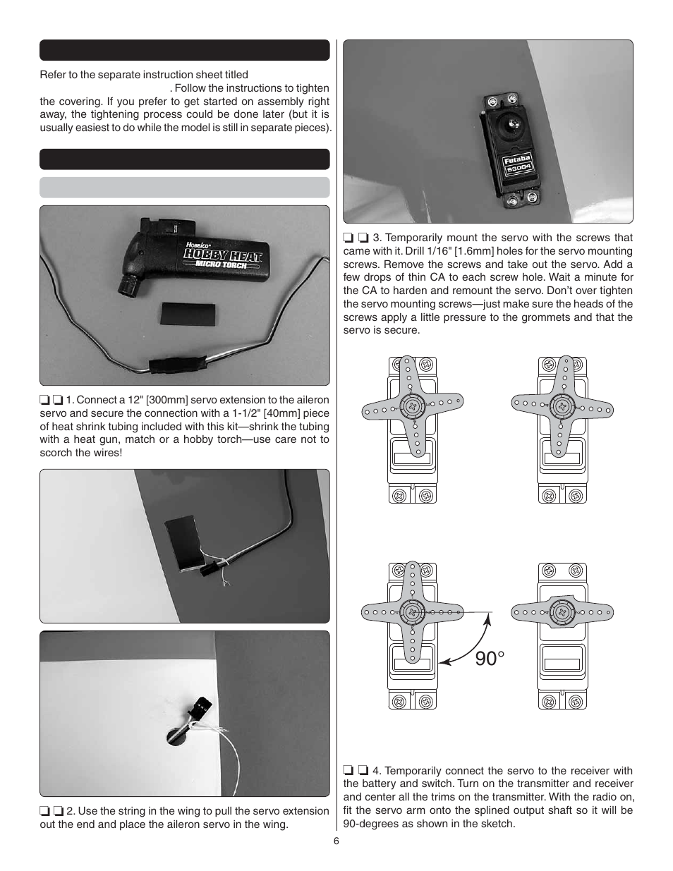 No yes | Great Planes Escapade .61 GP/EP ARF - GPMA1201 User Manual | Page 6 / 28