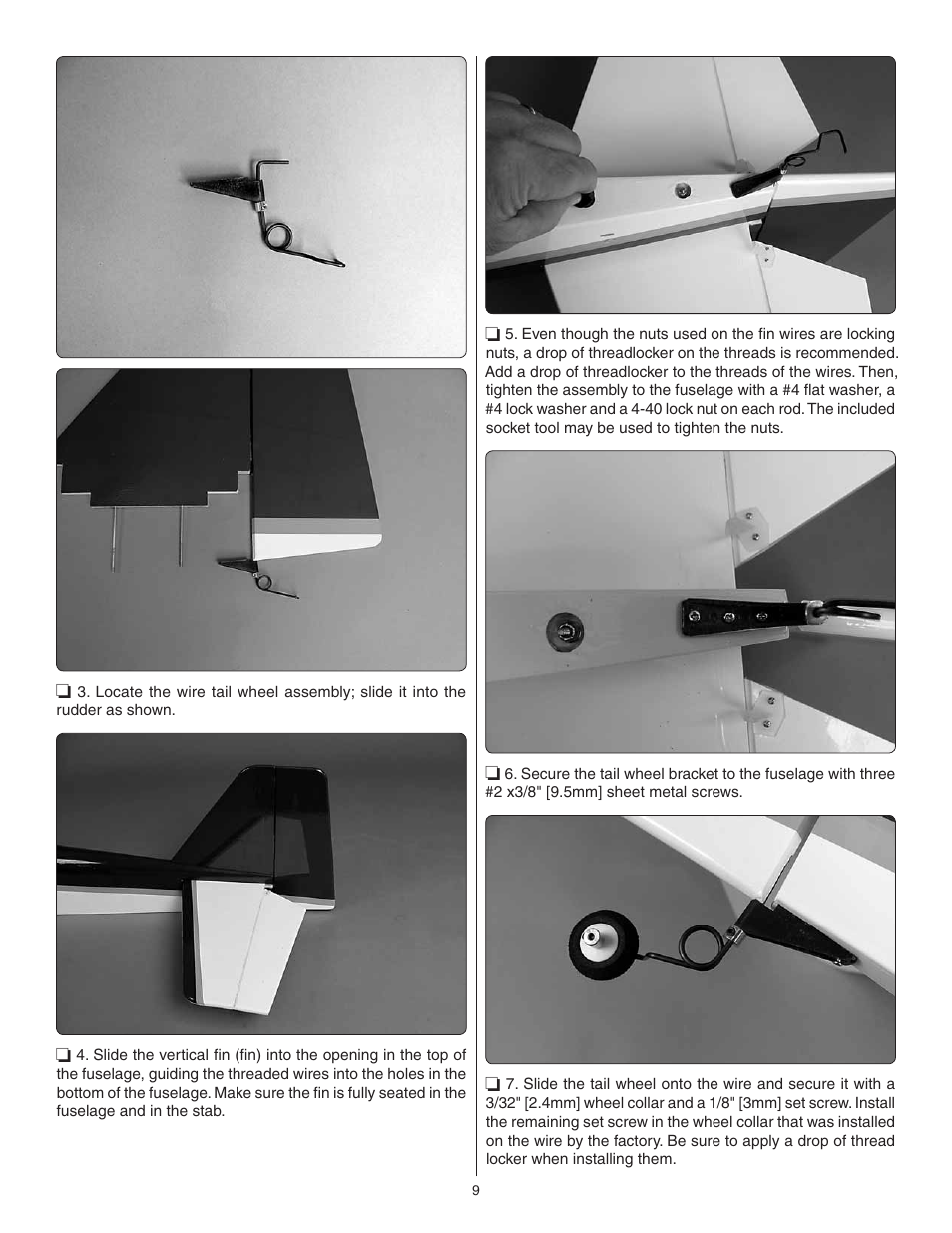 Great Planes Escapade .61 GP/EP ARF - GPMA1201 User Manual | Page 9 / 28