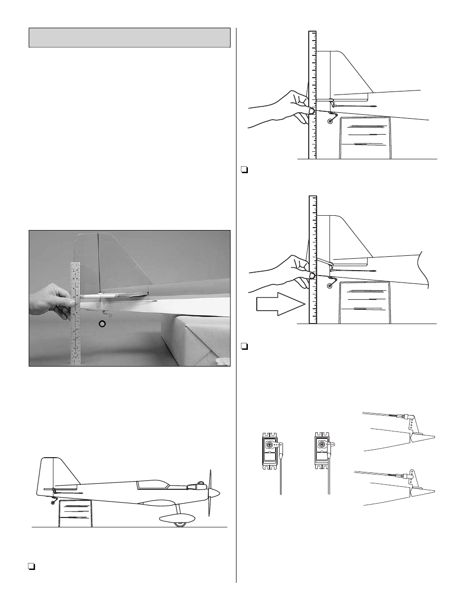 Set the control throws | Great Planes Escapade EP/GP ARF - GPMA1200 User Manual | Page 22 / 28