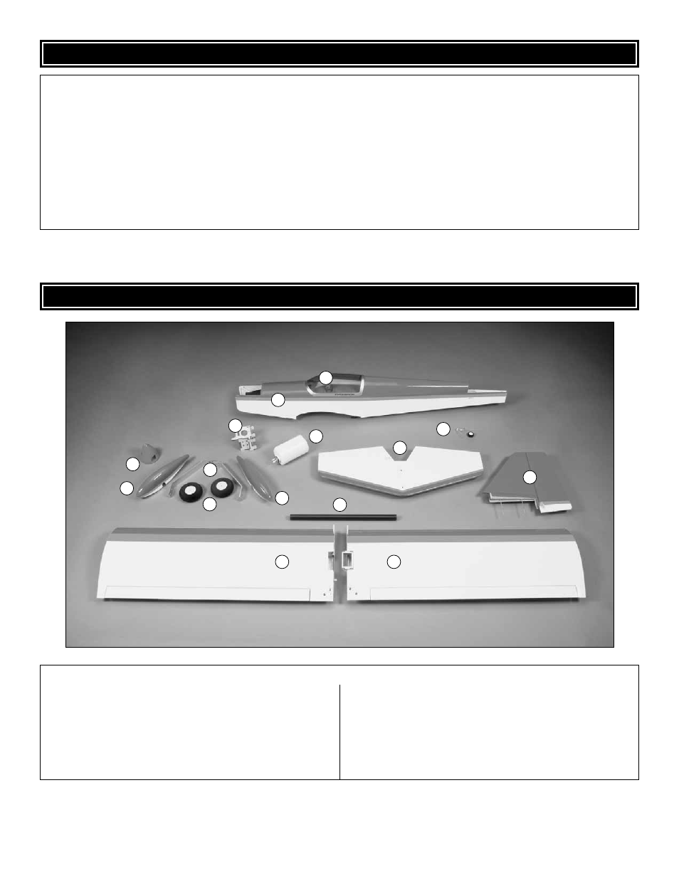 Kit inspection, Kit contents | Great Planes Escapade EP/GP ARF - GPMA1200 User Manual | Page 6 / 28