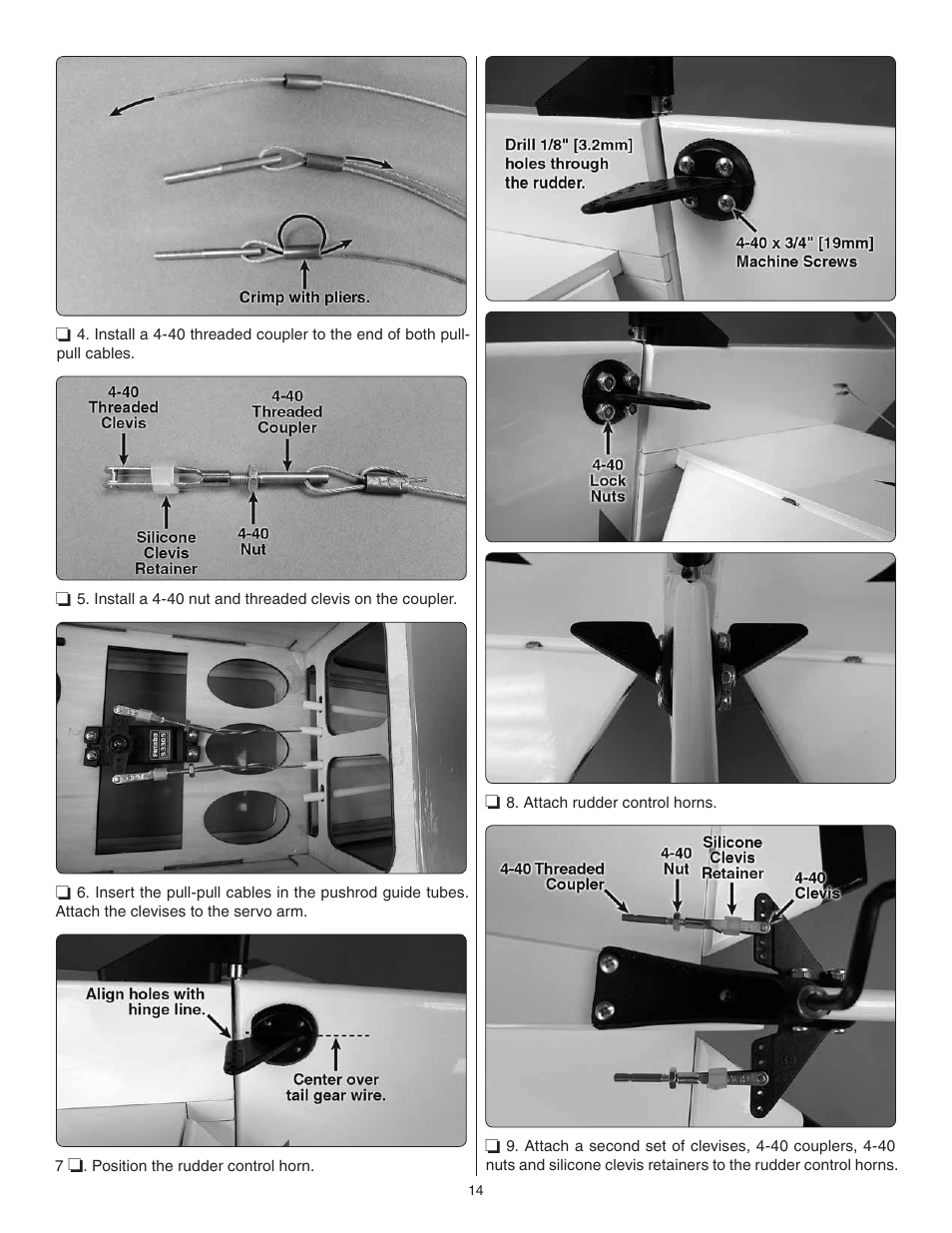 Great Planes Escapade MX 30cc ARF - GPMA1210 User Manual | Page 14 / 32