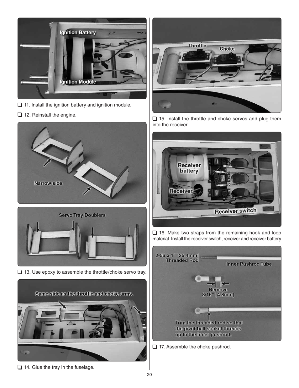 Great Planes Escapade MX 30cc ARF - GPMA1210 User Manual | Page 20 / 32