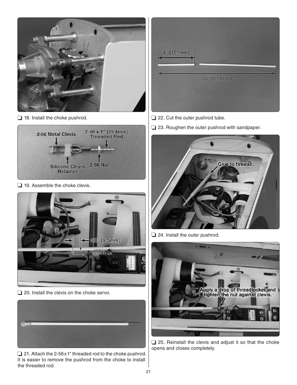 Great Planes Escapade MX 30cc ARF - GPMA1210 User Manual | Page 21 / 32