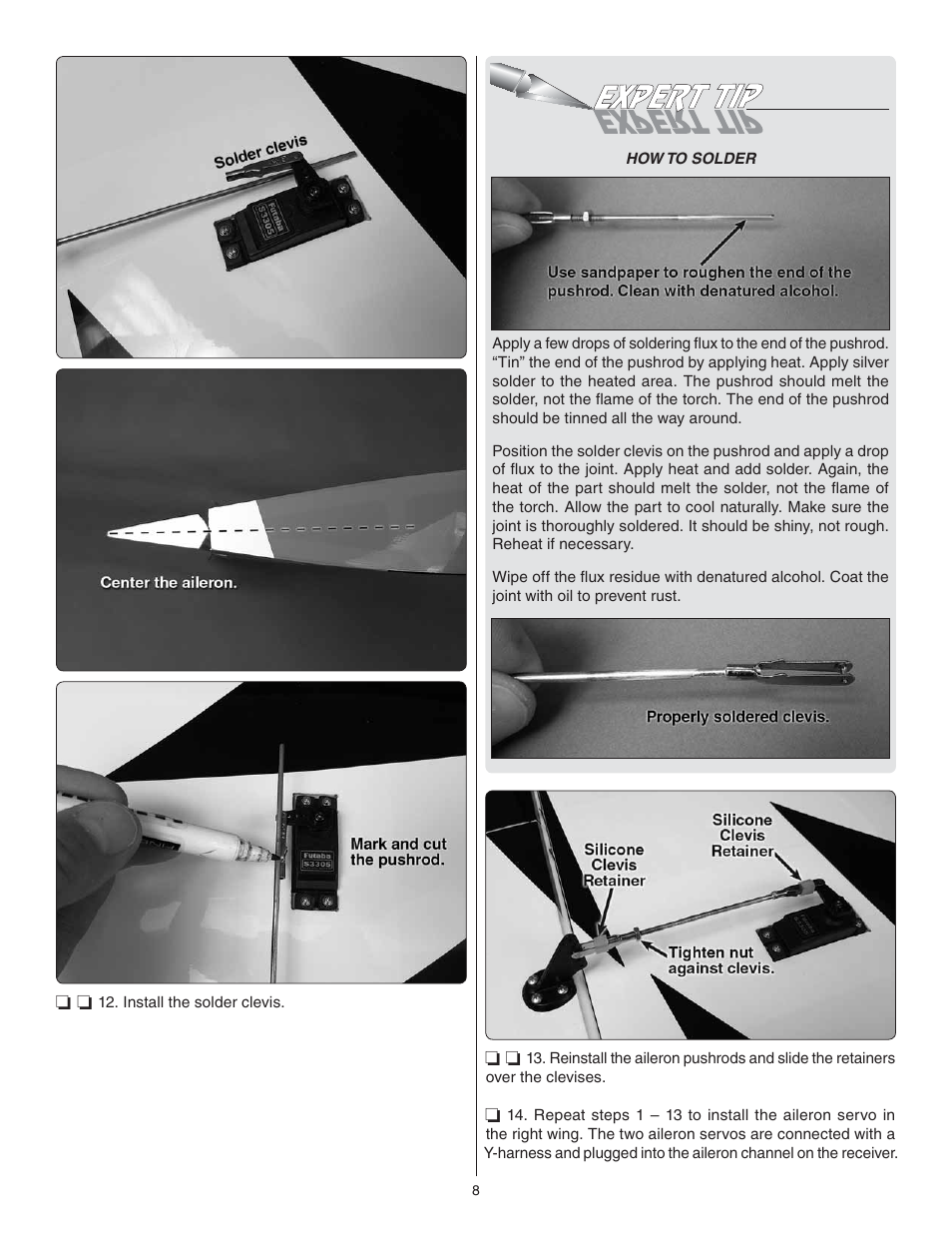 Great Planes Escapade MX 30cc ARF - GPMA1210 User Manual | Page 8 / 32