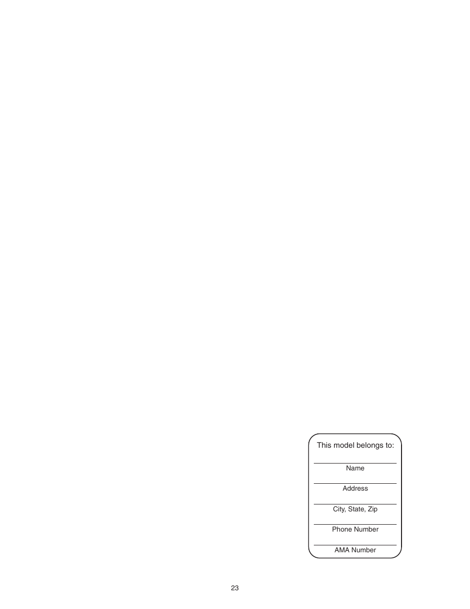 Great Planes Extra 300SP EP ARF - GPMA1188 User Manual | Page 23 / 24