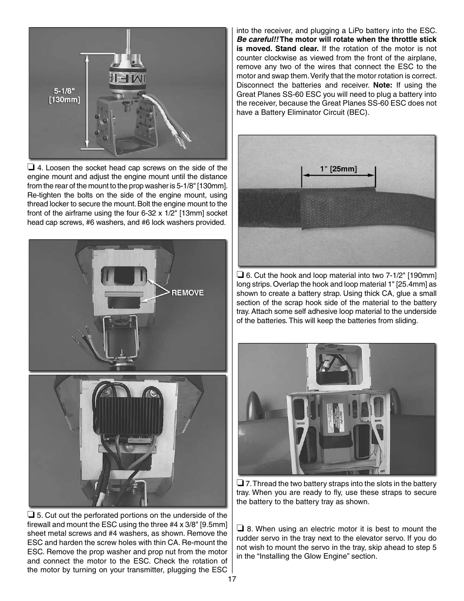 Great Planes Extra 300SP Performance Series ARF - GPMA1022 User Manual | Page 17 / 28