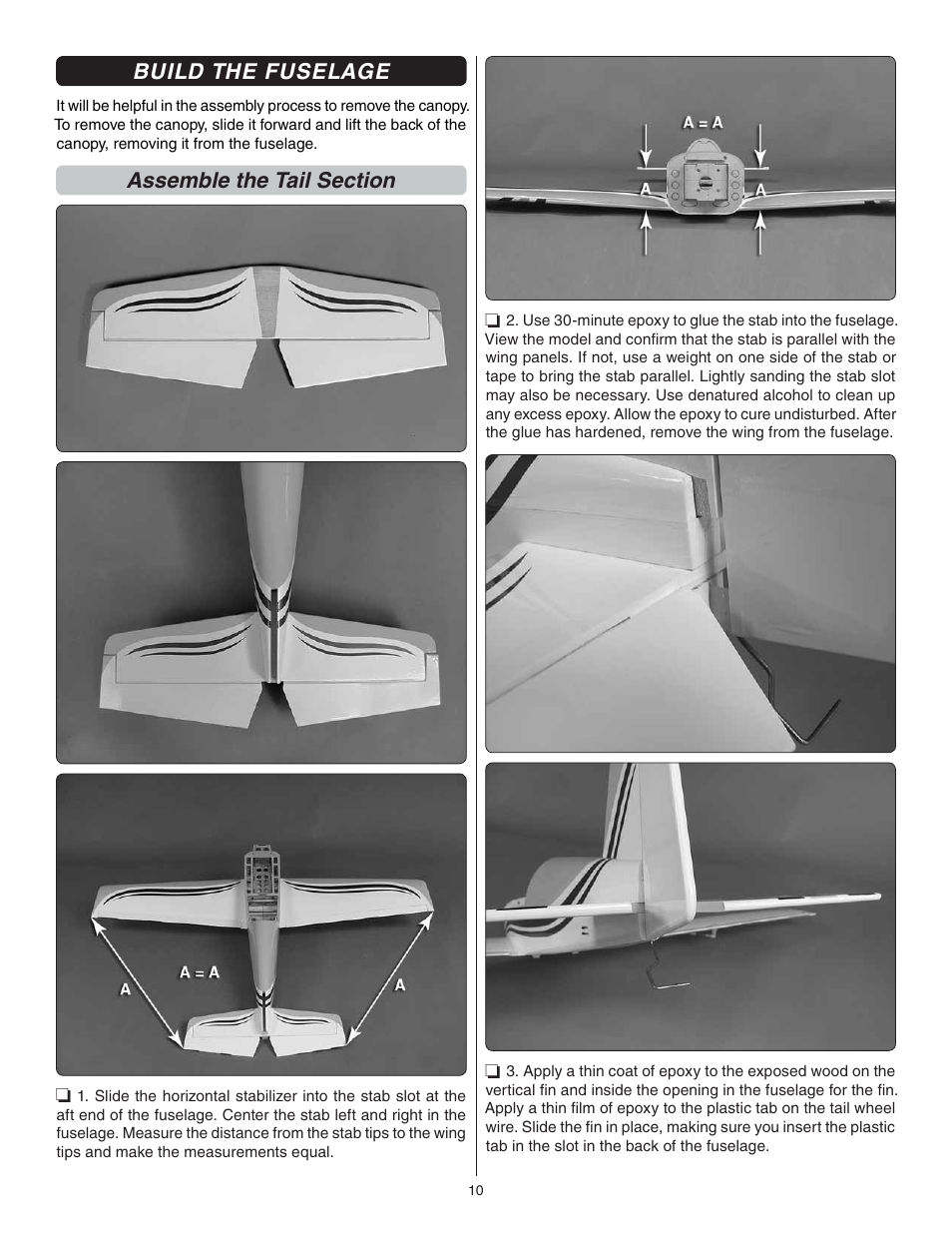 Build the fuselage | Great Planes F1 Rocket Evo GP/EP ARF - GPMA1030 User Manual | Page 10 / 28