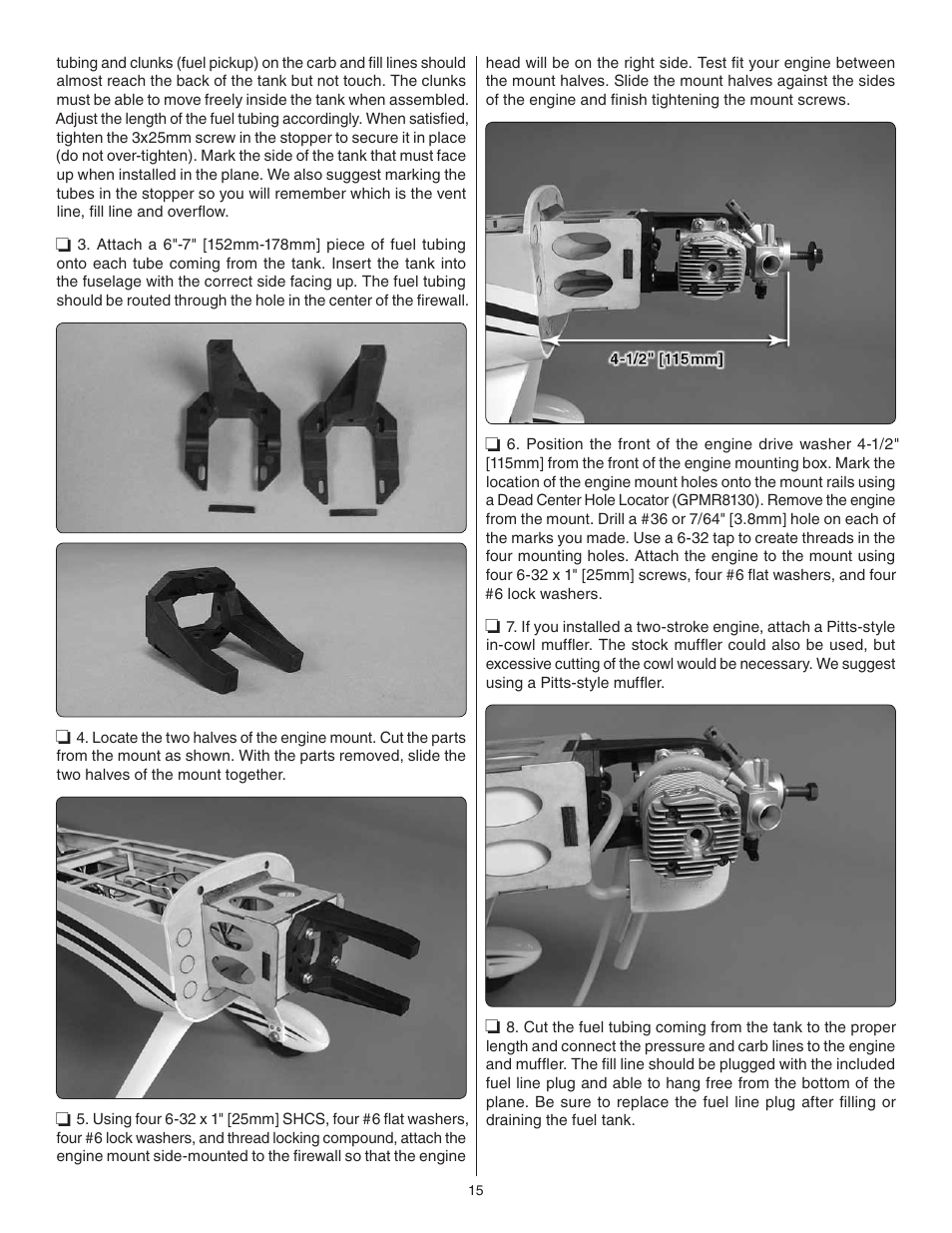 Great Planes F1 Rocket Evo GP/EP ARF - GPMA1030 User Manual | Page 15 / 28