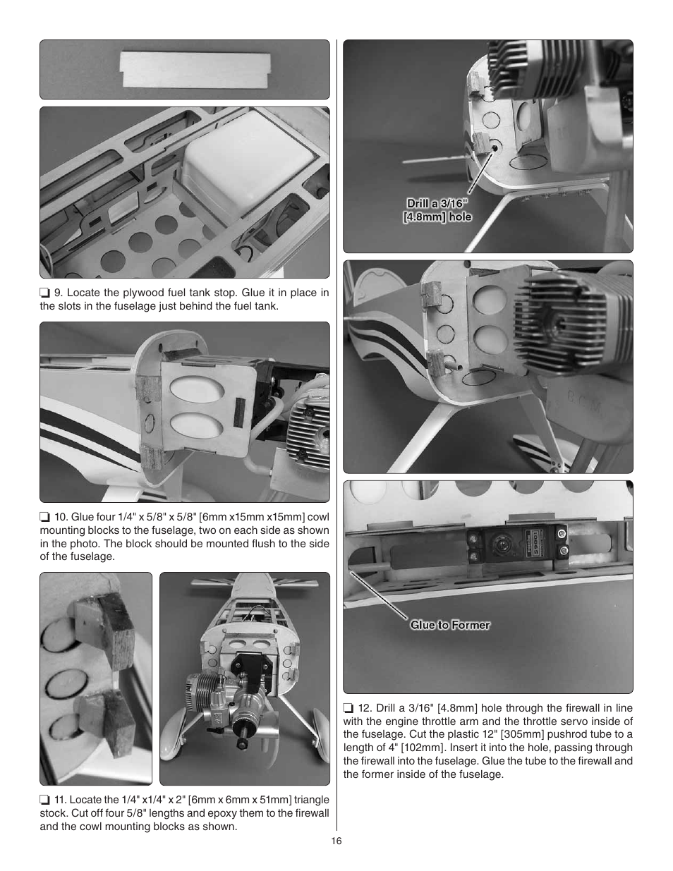 Great Planes F1 Rocket Evo GP/EP ARF - GPMA1030 User Manual | Page 16 / 28