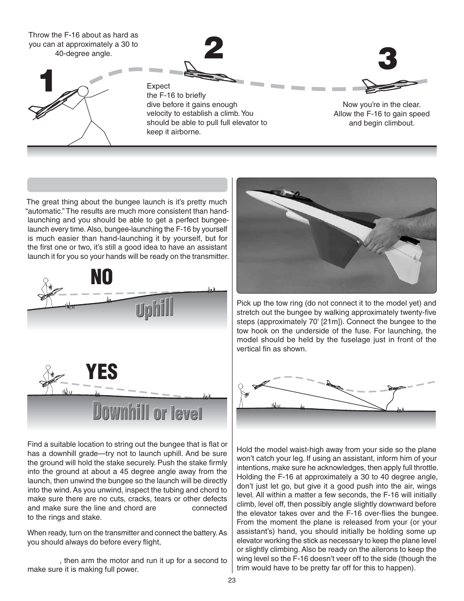 No yes | Great Planes F-16 Falcon EDF ARF - GPMA1801 User Manual | Page 23 / 24