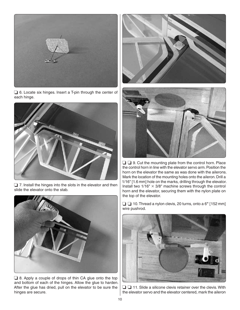 Great Planes Factor 3D ARF - GPMA1552 User Manual | Page 10 / 20