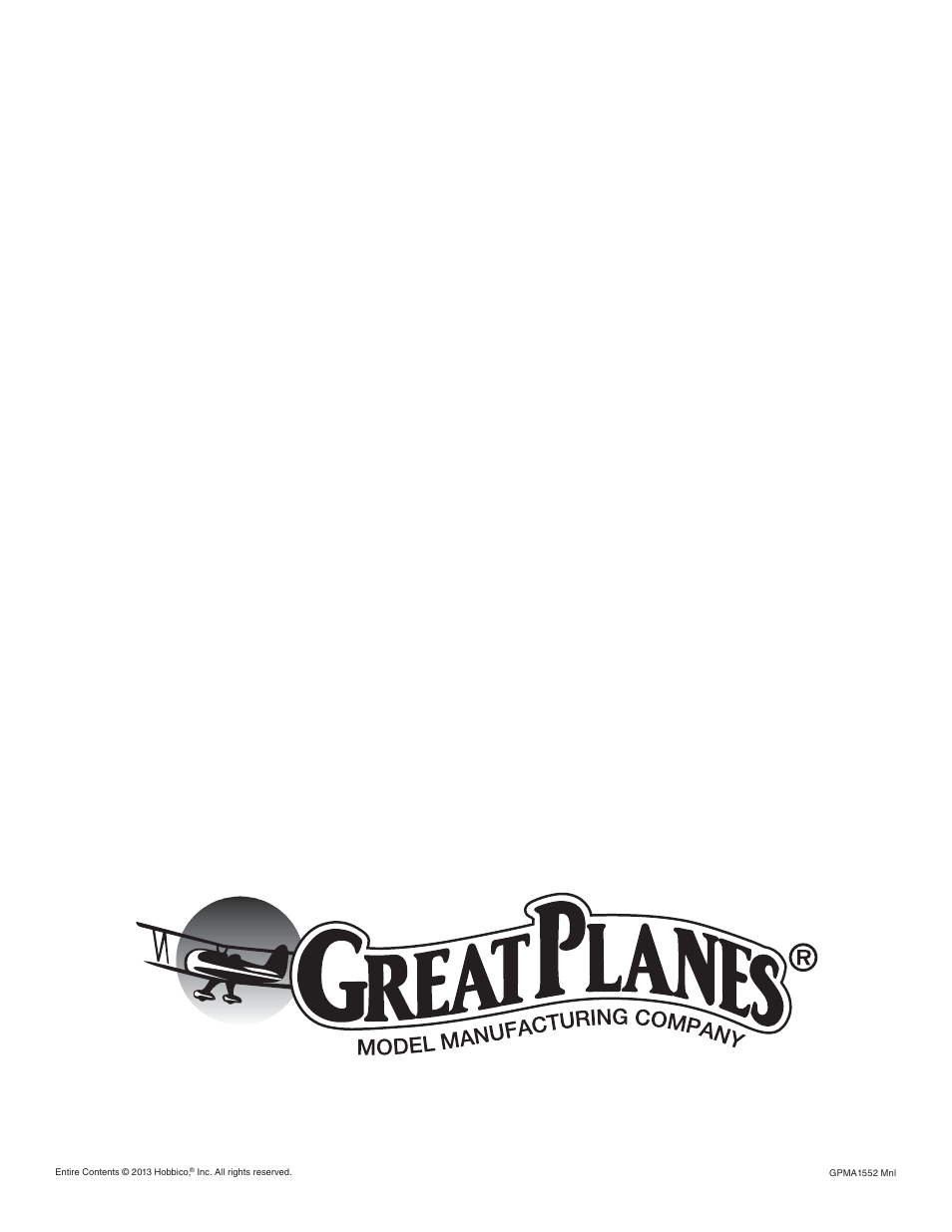 Great Planes Factor 3D ARF - GPMA1552 User Manual | Page 20 / 20