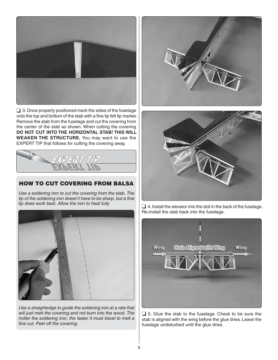 Great Planes Factor 3D ARF - GPMA1552 User Manual | Page 9 / 20