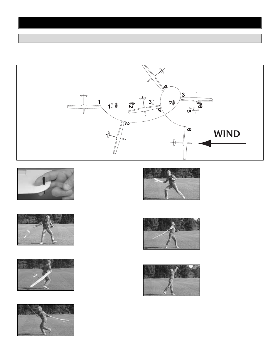 Wind, Flying, Launching | Great Planes Fling DL ARF - GPMA1070 User Manual | Page 14 / 16
