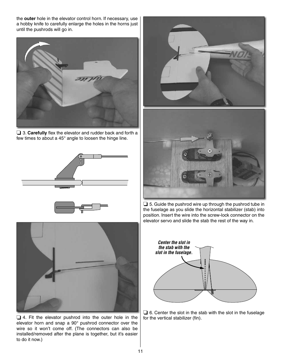 Great Planes FlyLite EP Slow Flyer ARF - GPMA1107 User Manual | Page 11 / 24