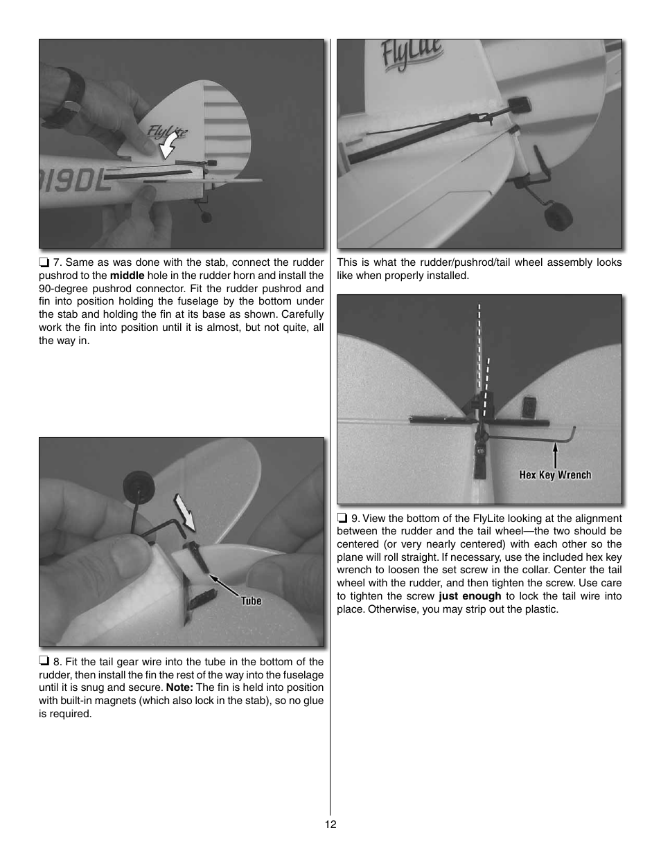 Great Planes FlyLite EP Slow Flyer ARF - GPMA1107 User Manual | Page 12 / 24