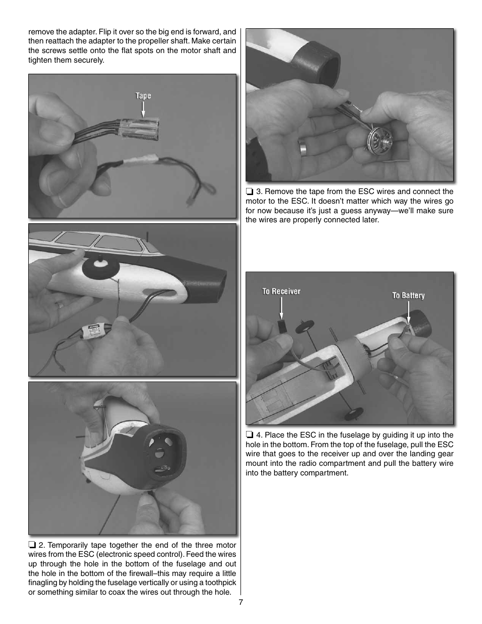Great Planes FlyLite EP Slow Flyer ARF - GPMA1107 User Manual | Page 7 / 24