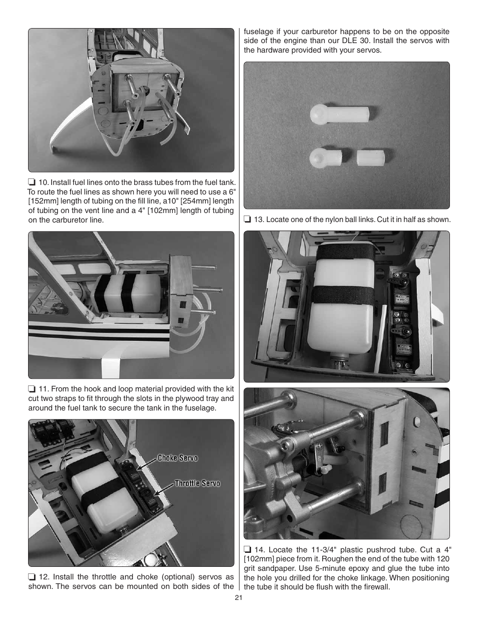 Great Planes Giant Citabria 30cc/EP ARF - GPMA1435 User Manual | Page 21 / 44